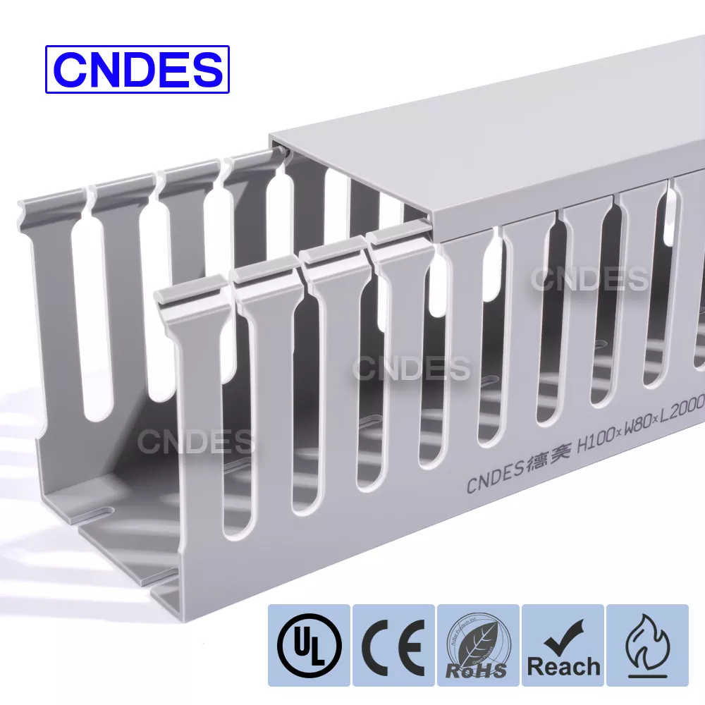 100×80 fleksibelt slidset PVC-ledningskanal