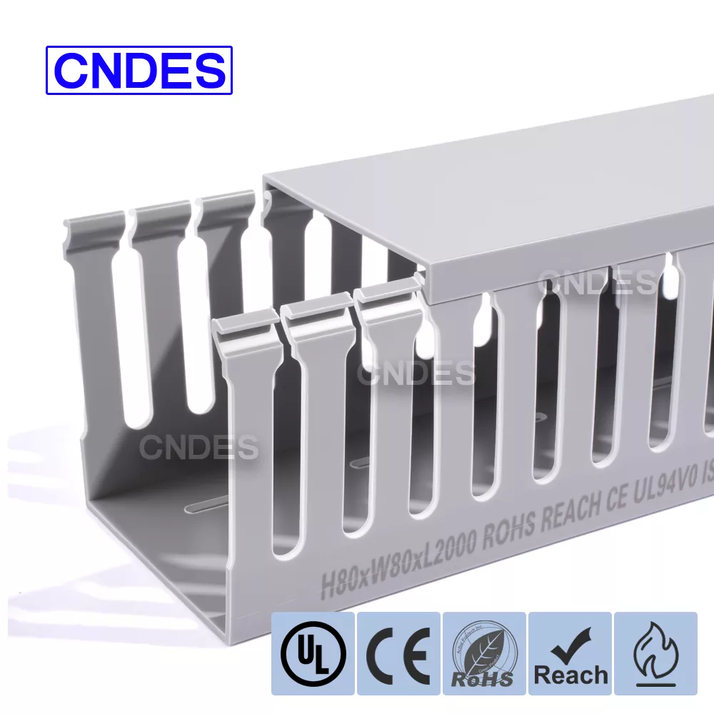 80×80 slidset PVC omstillingsledningsledningskanal