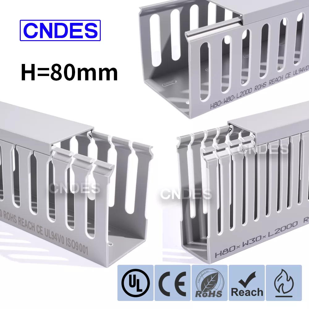 80 Højde slidsede PVC-automatiseringskabelkanal