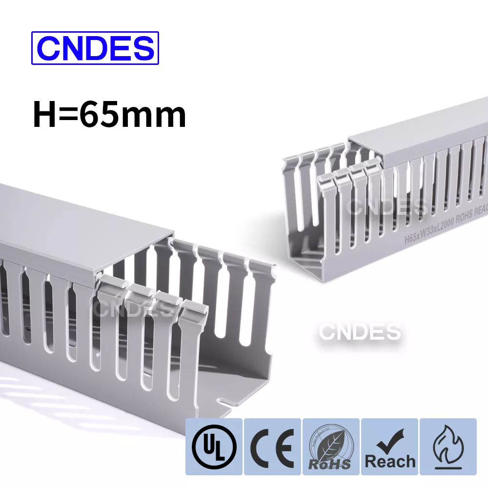 65 mm Højde slidsede PVC industriledningskanal