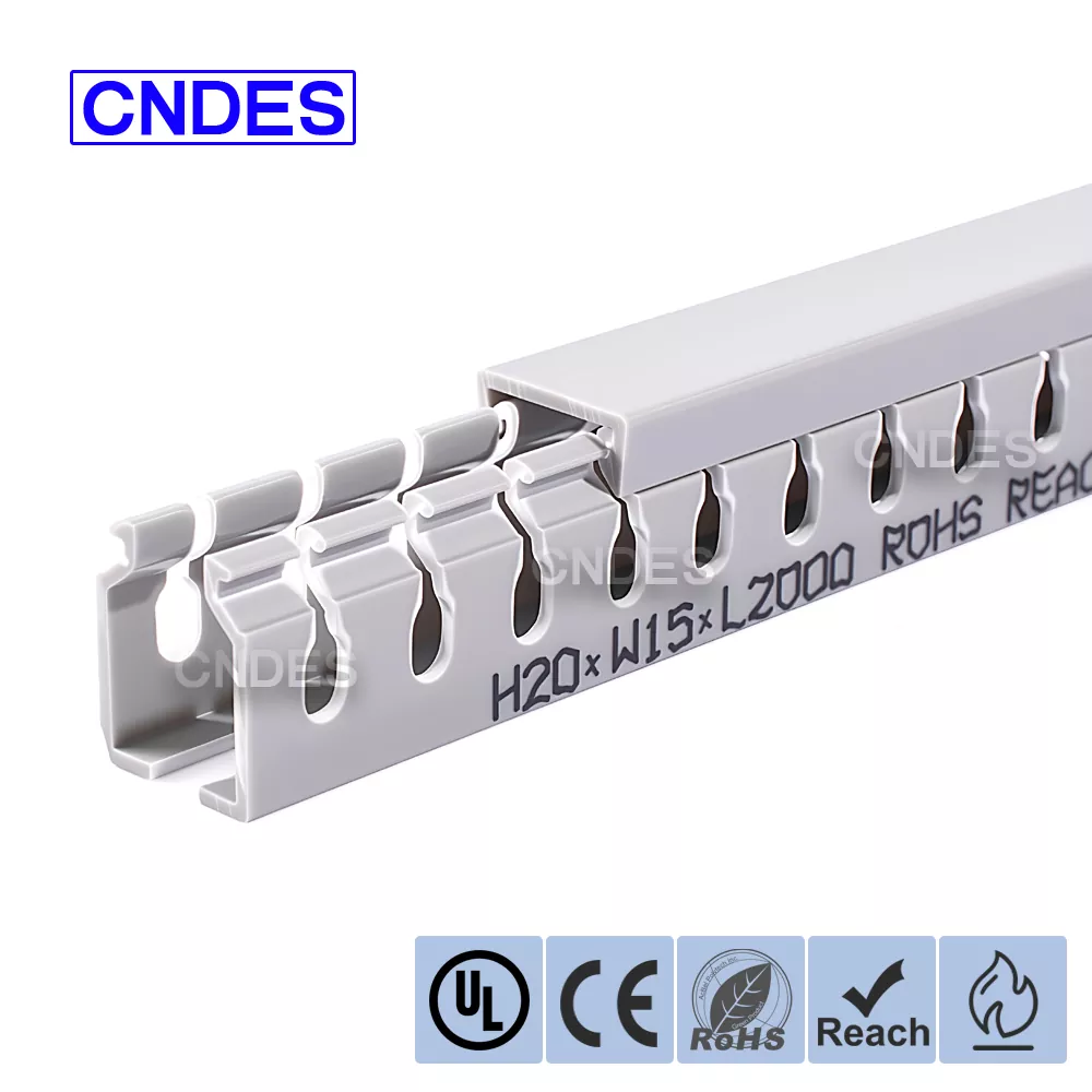 20 mm Højde slidsede PVC-ledningskanal