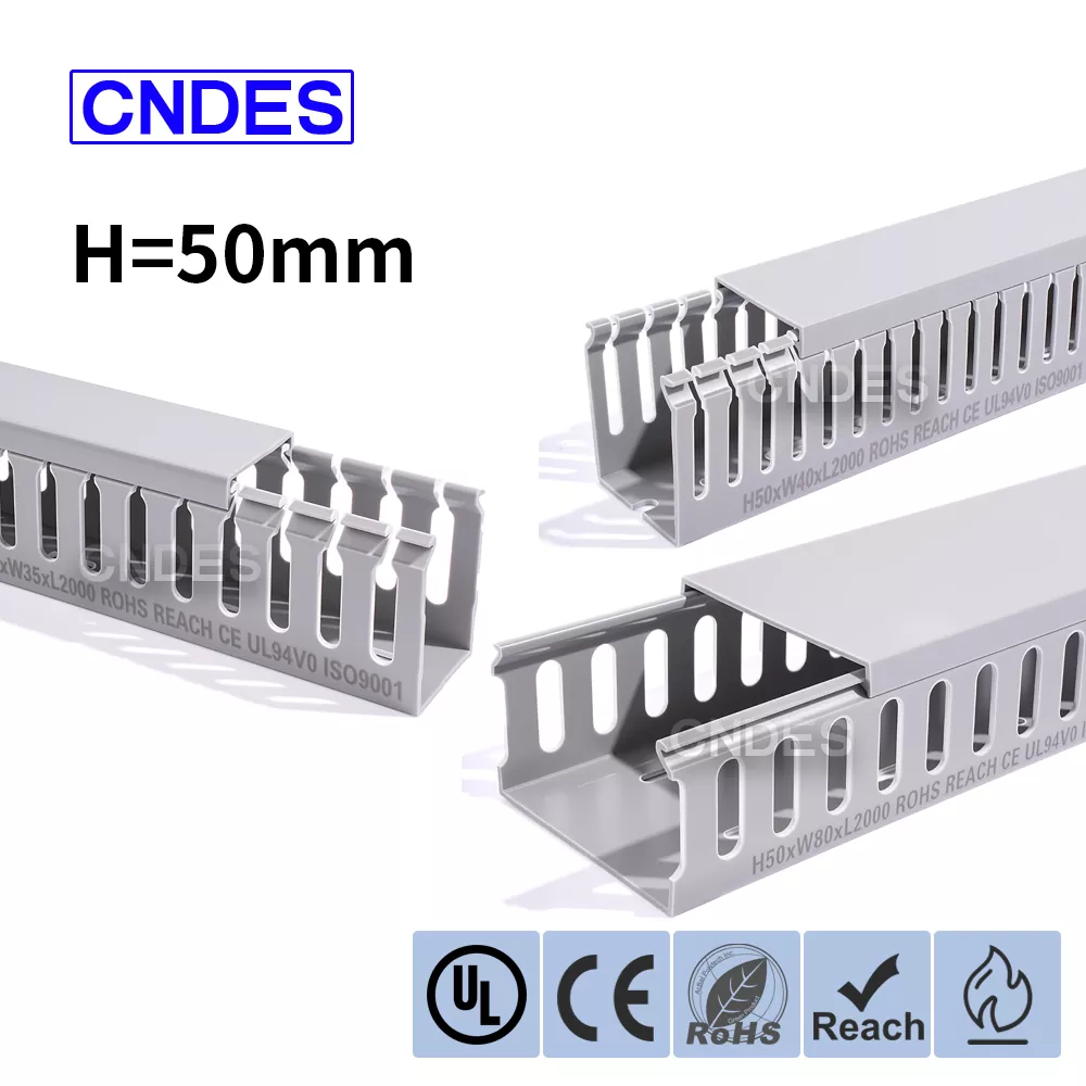 50 mm Højde slidsede PVC-panelledningskanal